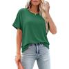 imageCicy Bell Womens Oversized Tshirts Summer Casual Short Sleeve Round Neck Tops Loose Fit Basic Tee ShirtsDark Green