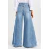 imageCicy Bell Womens Baggy Wide Leg Jeans High Waisted Boyfriend Loose Fit Bell Bottom Stretchy Denim Pants with PocketsLight Blue