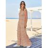 imageCicy Bell Womens Casual Striped Jumpsuits Summer Cap Sleeve Wide Leg Jumper Romper Button Down Travel Beach OutfitsBeige