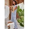 imageCicy Bell Womens Casual Striped Jumpsuits Summer Cap Sleeve Wide Leg Jumper Romper Button Down Travel Beach OutfitsBlue