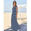 imageCicy Bell Womens Casual Striped Jumpsuits Summer Cap Sleeve Wide Leg Jumper Romper Button Down Travel Beach OutfitsNavy