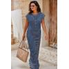 imageCicy Bell Womens Casual Striped Jumpsuits Summer Cap Sleeve Wide Leg Jumper Romper Button Down Travel Beach OutfitsNavy