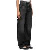 imageCicy Bell Womens High Waisted Baggy Jeans Side Cut Out Wide Leg Stretchy Trendy Denim Pants with PocketsBlack