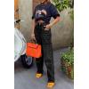 imageCicy Bell Womens High Waisted Baggy Jeans Side Cut Out Wide Leg Stretchy Trendy Denim Pants with PocketsBlack