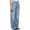 imageCicy Bell Womens High Waisted Baggy Jeans Side Cut Out Wide Leg Stretchy Trendy Denim Pants with PocketsBlue