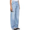 imageCicy Bell Womens High Waisted Baggy Jeans Side Cut Out Wide Leg Stretchy Trendy Denim Pants with PocketsLight Blue