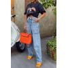 imageCicy Bell Womens High Waisted Baggy Jeans Side Cut Out Wide Leg Stretchy Trendy Denim Pants with PocketsLight Blue