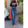 imageCicy Bell Womens High Waisted Baggy Jeans Side Cut Out Wide Leg Stretchy Trendy Denim Pants with PocketsNavy