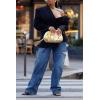 imageCicy Bell Womens High Waisted Baggy Jeans Side Cut Out Wide Leg Stretchy Trendy Denim Pants with PocketsNavy