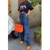 imageCicy Bell Womens High Waisted Baggy Jeans Side Cut Out Wide Leg Stretchy Trendy Denim Pants with PocketsNavy