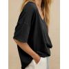 imageCicy Bell Womens Oversized Scoop Neck Tshirts Short Sleeve Summer Trendy Casual Tops Loose Fit Boyfriend Tunic Tee ShirtBlack