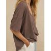 imageCicy Bell Womens Oversized Scoop Neck Tshirts Short Sleeve Summer Trendy Casual Tops Loose Fit Boyfriend Tunic Tee ShirtCoffee