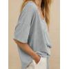 imageCicy Bell Womens Oversized Scoop Neck Tshirts Short Sleeve Summer Trendy Casual Tops Loose Fit Boyfriend Tunic Tee ShirtLight Grey