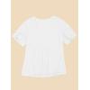imageCicy Bell Womens Oversized Scoop Neck Tshirts Short Sleeve Summer Trendy Casual Tops Loose Fit Boyfriend Tunic Tee ShirtWhite