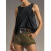 imageCicy Bell Womens Peplum Babydoll Tank Tops Summer Sleeveless Loose T Shirts Casual Shirred Flowy TopsBlack