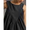 imageCicy Bell Womens Peplum Babydoll Tank Tops Summer Sleeveless Loose T Shirts Casual Shirred Flowy TopsBlack