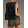 imageCicy Bell Womens Peplum Babydoll Tank Tops Summer Sleeveless Loose T Shirts Casual Shirred Flowy TopsBlack