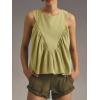 imageCicy Bell Womens Peplum Babydoll Tank Tops Summer Sleeveless Loose T Shirts Casual Shirred Flowy TopsGreen