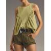 imageCicy Bell Womens Peplum Babydoll Tank Tops Summer Sleeveless Loose T Shirts Casual Shirred Flowy TopsGreen