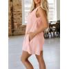 imageCicy Bell Womens Summer Casual Romper Button Down V Neck Sleeveless Short Jumpsuits Loose Fit Beach Vacation OutfitsLight Pink