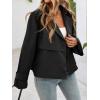 imageCicy Bell Womens Cropped Trench Coat Short Single Breasted Jackets Lightweight Casual OuterwearBlack