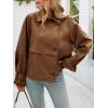 imageCicy Bell Womens Cropped Trench Coat Short Single Breasted Jackets Lightweight Casual OuterwearBrown