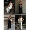 imageCicy Bell Womens Summer 2 Piece Lounge Sets Casual V Neck Sleeveless Tunic Tops Matching Sets Wide Leg Beach OutfitsBurgundy
