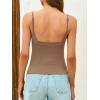 imageCicy Bell Womens Cropped Spaghetti Strap Tank Tops Summer Cute Slim Fit Cami Shirts Y2k Going Out CamisoleBrown