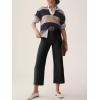 imageCicy Bell Womens Cropped Wide Leg Pants High Waisted Stretchy Flare Pants Casual Baggy TrousersBlack