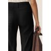 imageCicy Bell Womens Cropped Wide Leg Pants High Waisted Stretchy Flare Pants Casual Baggy TrousersBlack