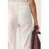imageCicy Bell Womens Cropped Wide Leg Pants High Waisted Stretchy Flare Pants Casual Baggy TrousersWhite
