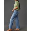 imageCicy Bell Womens High Waisted Cropped Jeans Trendy Stretchy Baggy Straight Leg Raw Hem Capri Denim PantsLight Blue