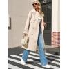 imageCicy Bell Womens Long Trench Coat Casual Double Breasted Windproof Jacket Classic Lapel Overcoat with BeltApricot