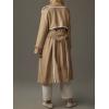 imageCicy Bell Womens Long Trench Coat Casual Double Breasted Windproof Jacket Classic Lapel Overcoat with BeltKhaki