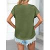 imageCicy Bell Womens Summer Cap Sleeve TShirts Casual Loose Fit Tunic Tops Crew Neck Tee ShirtsArmy Green