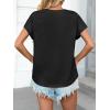 imageCicy Bell Womens Summer Cap Sleeve TShirts Casual Loose Fit Tunic Tops Crew Neck Tee ShirtsBlack