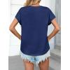imageCicy Bell Womens Summer Cap Sleeve TShirts Casual Loose Fit Tunic Tops Crew Neck Tee ShirtsNavy