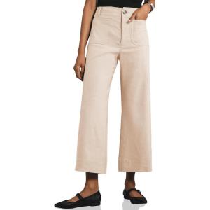 imageCicy Bell Womens Cropped Wide Leg Pants High Waisted Stretchy Flare Pants Casual Baggy TrousersBeige