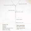 imageCicy Bell 18k Gold Plated Y Shaped Pendant Necklace for Women Marquise Cubic Zirconia Bar Dainty Long Chain Drop Necklace Trend Jewelry Gift 197quot  19quot ExtenderWhite Gold
