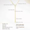 imageCicy Bell 18k Gold Plated Y Shaped Pendant Necklace for Women Marquise Cubic Zirconia Bar Dainty Long Chain Drop Necklace Trend Jewelry Gift 197quot  19quot ExtenderYellow Gold