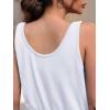 imageCicy Bell Womens Casual Wide Leg Jumpsuits Summer Sleeveless Loose Fit Jumper Drawstring Workout OutfitsWhite