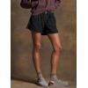 imageCicy Bell Womens Summer Cotton Shorts Casual Elastic High Waisted Pleated Cute Trendy Comfy Beach PantsBlack