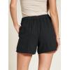 imageCicy Bell Womens Summer Cotton Shorts Casual Elastic High Waisted Pleated Cute Trendy Comfy Beach PantsBlack