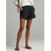 imageCicy Bell Womens Summer Cotton Shorts Casual Elastic High Waisted Pleated Cute Trendy Comfy Beach PantsBlack