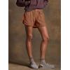 imageCicy Bell Womens Summer Cotton Shorts Casual Elastic High Waisted Pleated Cute Trendy Comfy Beach PantsBrown