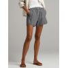 imageCicy Bell Womens Summer Cotton Shorts Casual Elastic High Waisted Pleated Cute Trendy Comfy Beach PantsGrey
