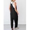 imageCicy Bell Womens Summer Ribbed Knit Overalls Jumpsuits Casual V Neck Adjustable Spaghetti Strap Jumpsuit Beach OutfitsBlack