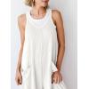 imageCicy Bell Womens Summer Ribbed Knit Overalls Jumpsuits Casual V Neck Adjustable Spaghetti Strap Jumpsuit Beach OutfitsWhite