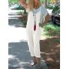 imageCicy Bell Womens Summer Ribbed Knit Overalls Jumpsuits Casual V Neck Adjustable Spaghetti Strap Jumpsuit Beach OutfitsWhite