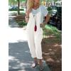 imageCicy Bell Womens Summer Ribbed Knit Overalls Jumpsuits Casual V Neck Adjustable Spaghetti Strap Jumpsuit Beach OutfitsWhite